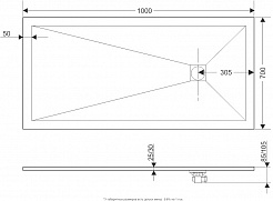 Grossman Душевой поддон Strong 100x70 GR-S170100Q белый – фотография-7